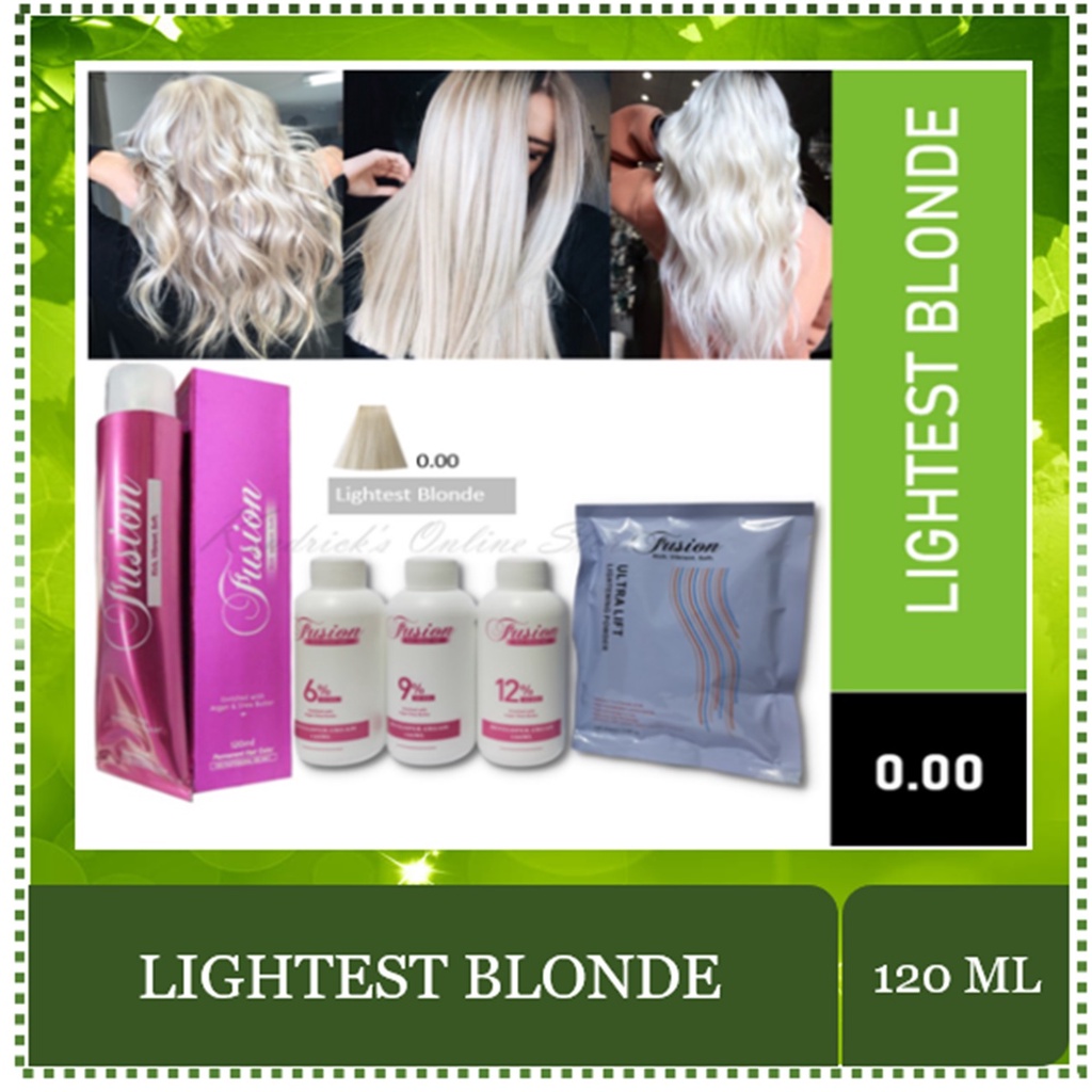 Fusion Permanent Hair Color Package Lightest Blonde Dust