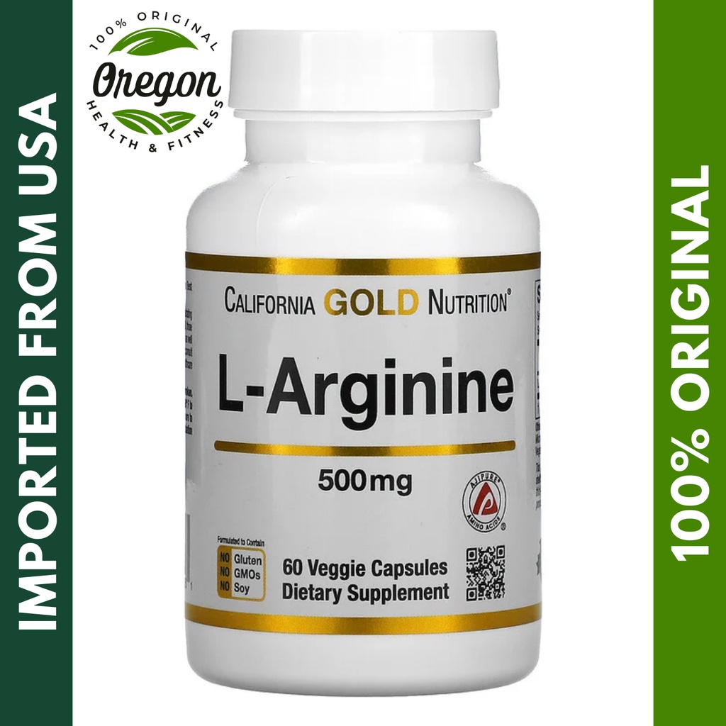 California Gold Nutrition L Arginine Ajipure Mg Capsules