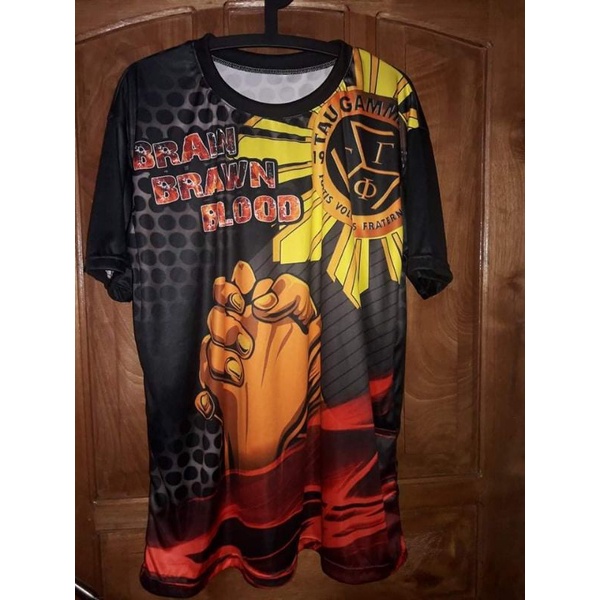 Tau Gamma Phi Sublimation Fraternity Shirt Sun Shopee Philippines