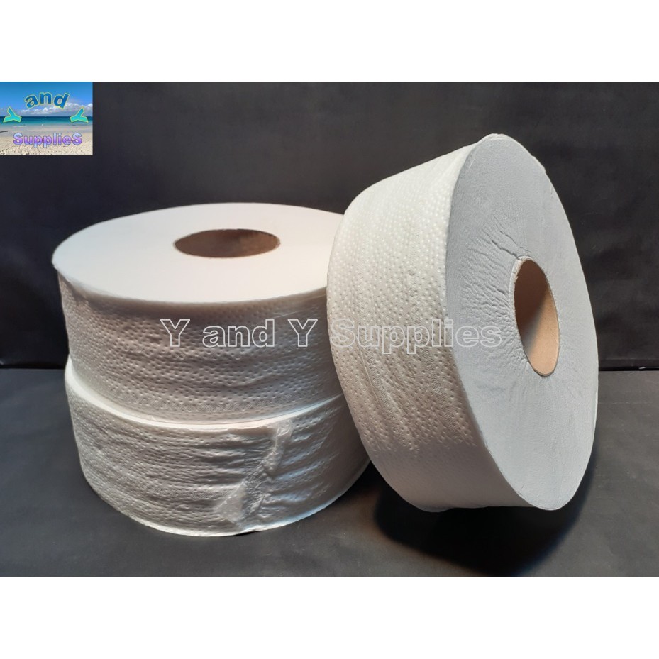 Jumbo Roll Tissue 2 Ply Virgin Pulp 200 Meters Shopee Philippines