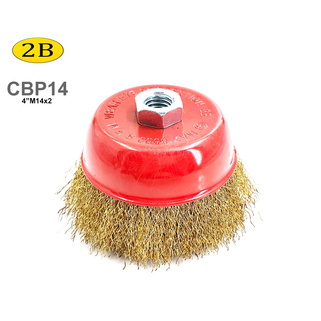 B M X Cup Brush Plain Brass Wire Wheel Rotary Brushes For Angel