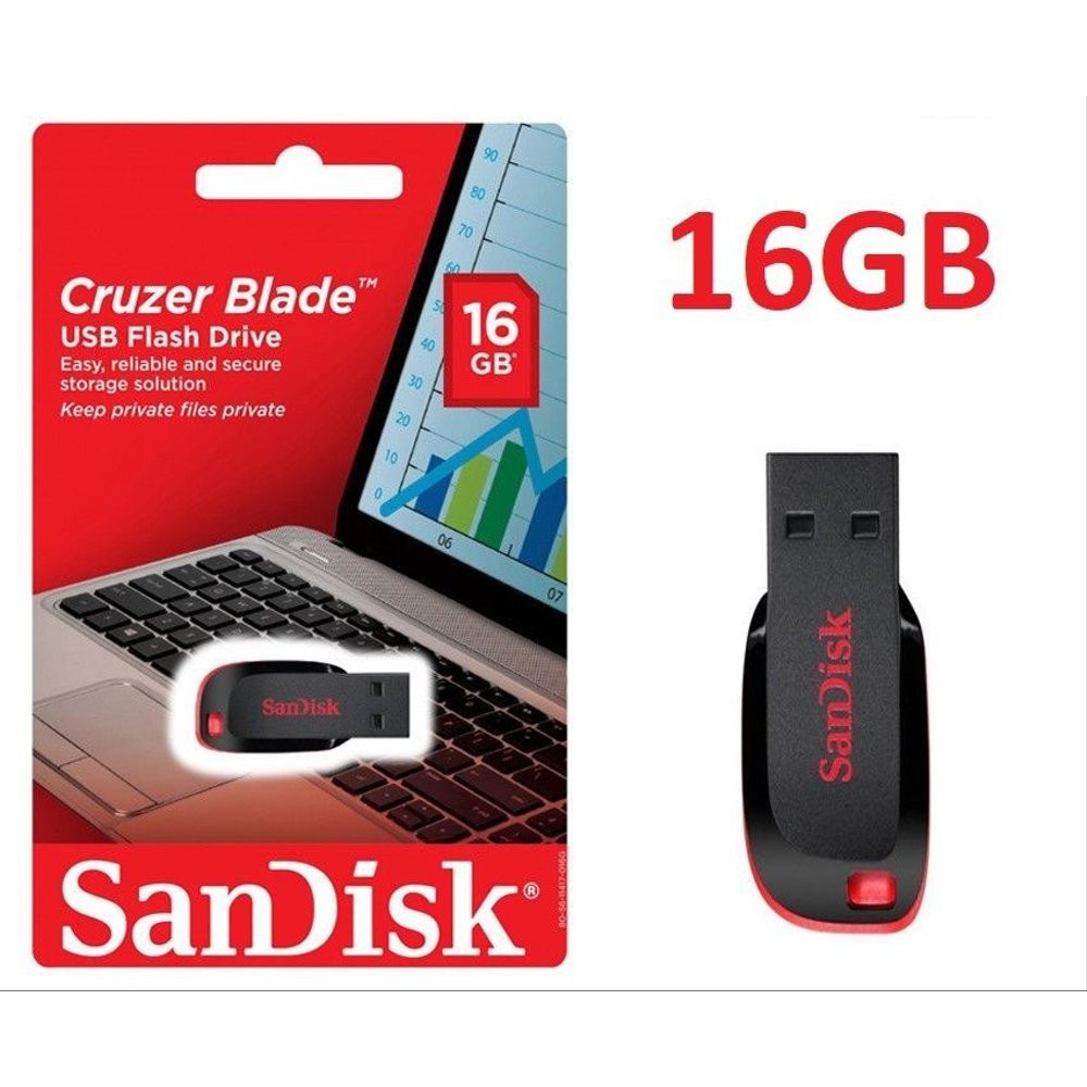 Sandisk FLASHDISK 16GB ORIGINAL CRUZER BLADE CZ50 Shopee Philippines