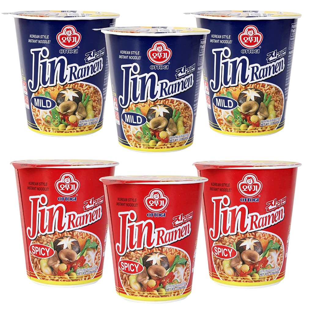 Ottogi Jin Ramen Mild Spicy Cup Noodles Small G Shopee Philippines