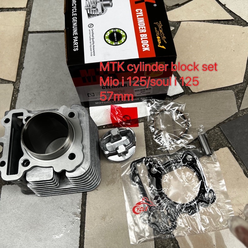 Mio I 125 M3 Soul I 125 GT125 2PH 57mm RACING Cylinder Block Set Mtk