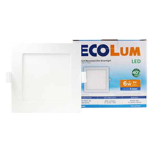 Firefly Ecolum Recessed Square Light Emitting Diode LED Downlight