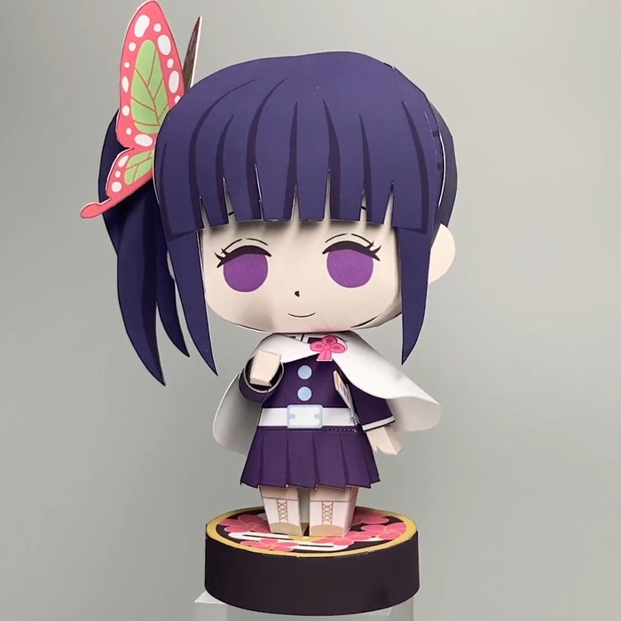 Chibi Kanao Shinobu Kocho Kimetsu No Yaiba Demon Slayer Papercraft