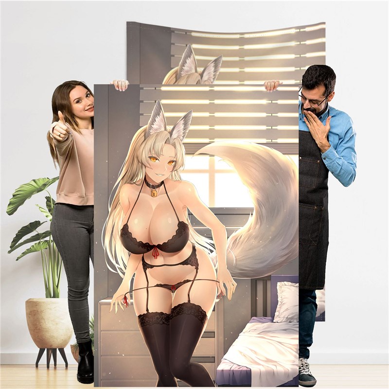 Hentai Anime Poster Tapestry Nudity Women Wall Hanging Artist Cg