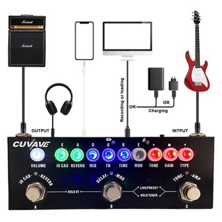 Cuvave M Vave Cube Baby Electric Guitar Bass Stompbox Effector Guitar