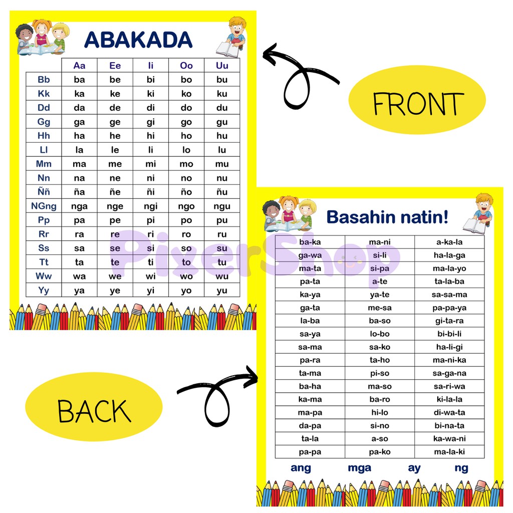 Abakada Laminated Chart A Size Beecost Vrogue Co