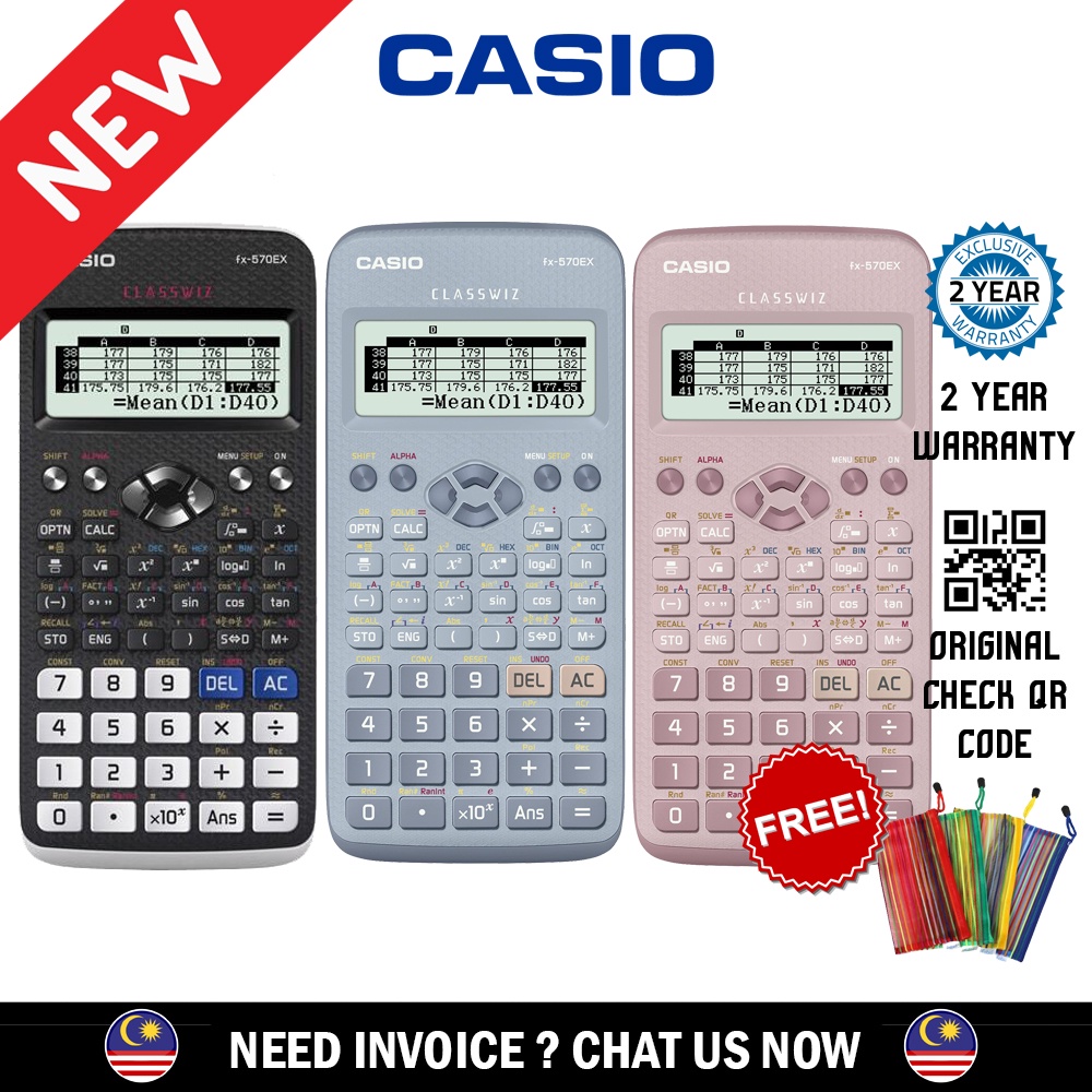 Casio Fx Ex Classwiz Series Scientific Calculator Month Warranty