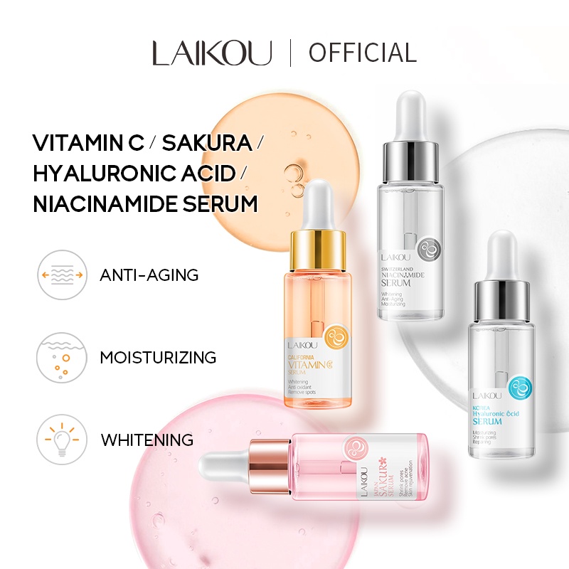 Laikou Natural Facial Serum For Colors Sakura Cherry Blossoms