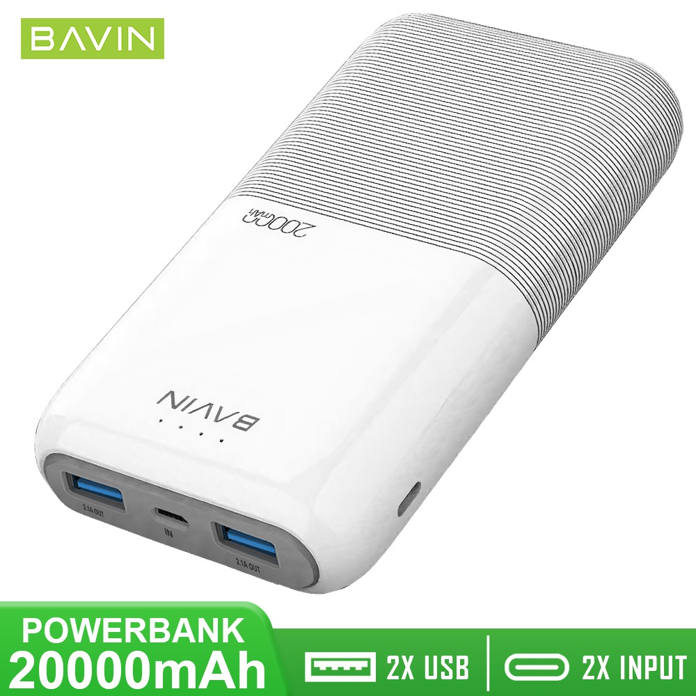 BAVIN 10000 20000mAh Powerbank W Universal USB Fast Charger Original