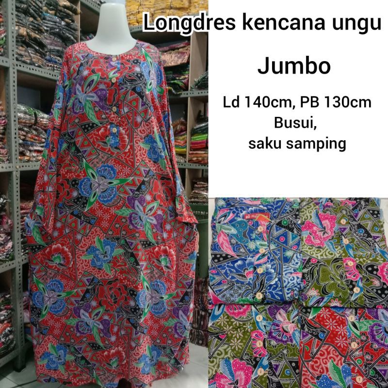 Ungu Negligee Jumbo Ld Cm Purple Kencana Clothes Length Cm