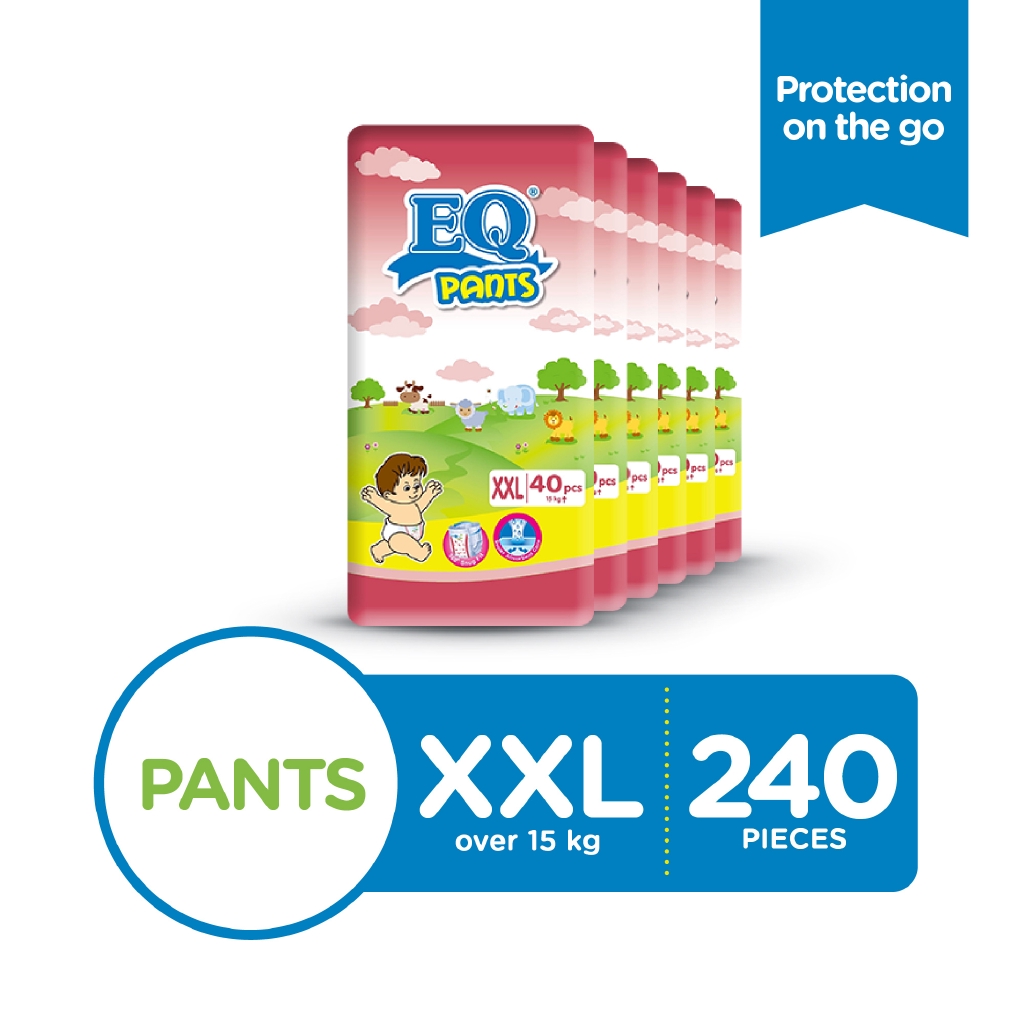 EQ Pants Jumbo Pack XXL 40 X 6 Packs 240 Pcs Baby Diapers Shopee