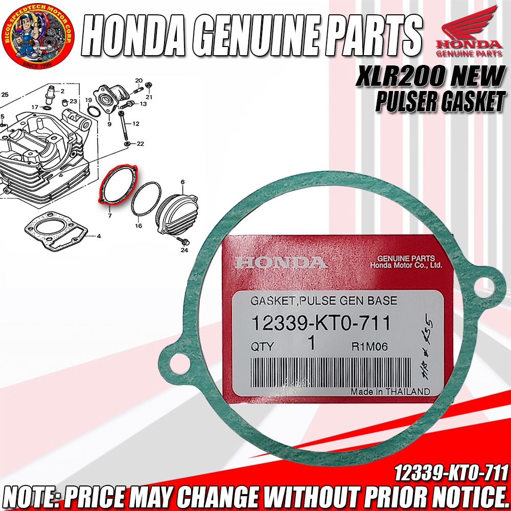 XLR 200 NEW PULSER GASKET HPI GENUINE 12339 KT0 711 Shopee