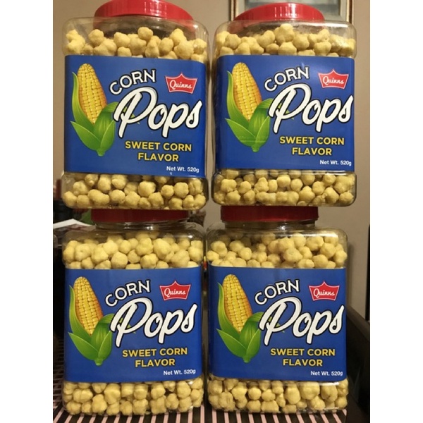 Quinns Corn Pops Sweet Corn Flavor 520g Shopee Philippines