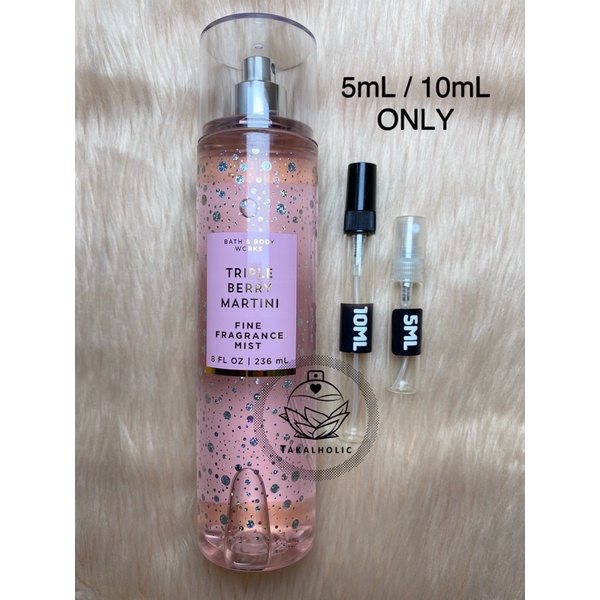 Bath And Body Works TRIPLE BERRY MARTINI Mist Refill 5ml 10ml