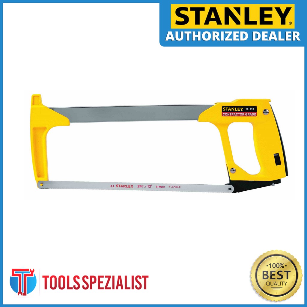 Stanley Hacksaw Frame With Blade Heavy Duty 15 113 Shopee Philippines