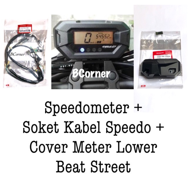 Speedometer Beat Street Full Set Plus Sub Harness Socket Speedo Cable