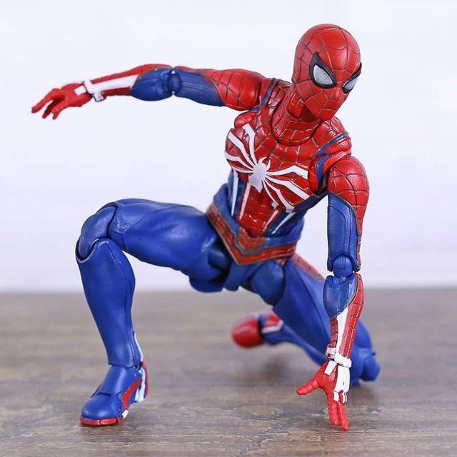 PS4 Marvel Spiderman Advanced Suit SHF Action Figure PVC Figurine