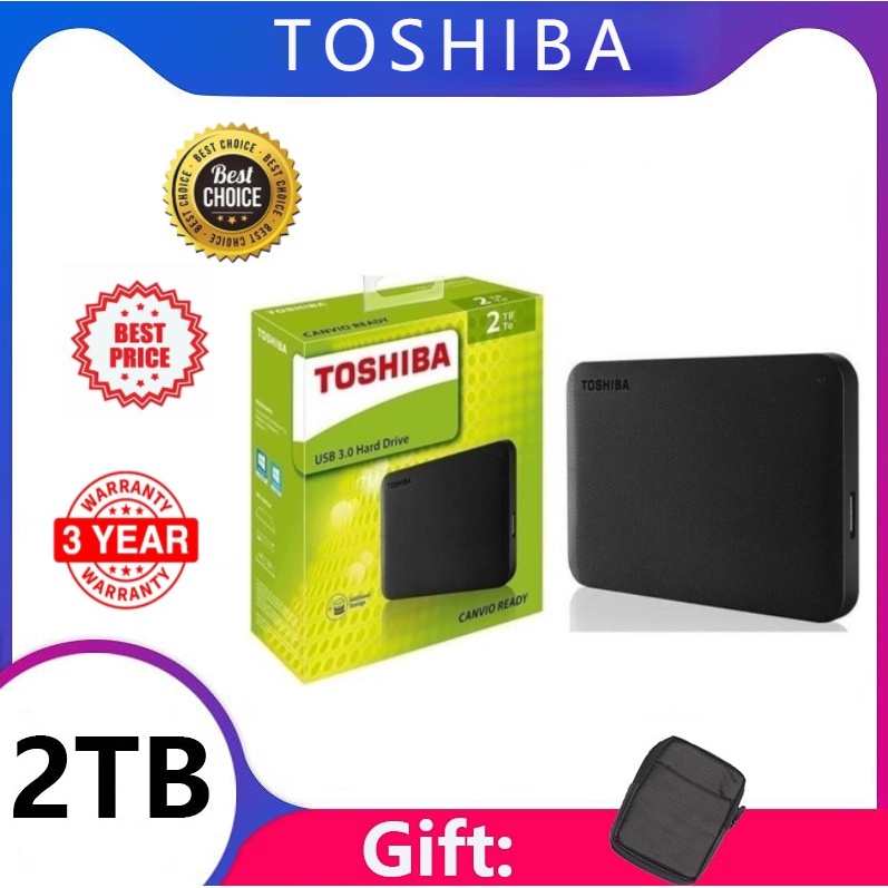 Toshiba External Hard Disk 1TB 2TB Canvio Basic Portable HDD USB 3 0