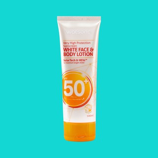 Watsons Very High Protection Sunscreen White Face And Body Lotion SPF