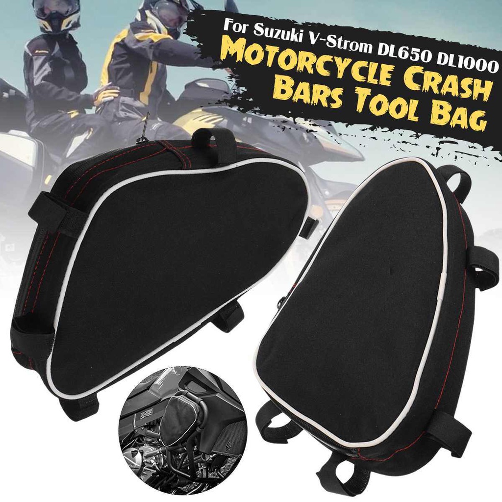 Pcs Motorcycle Frame Crash Bars Waterproof Bag Repair Tool Placement