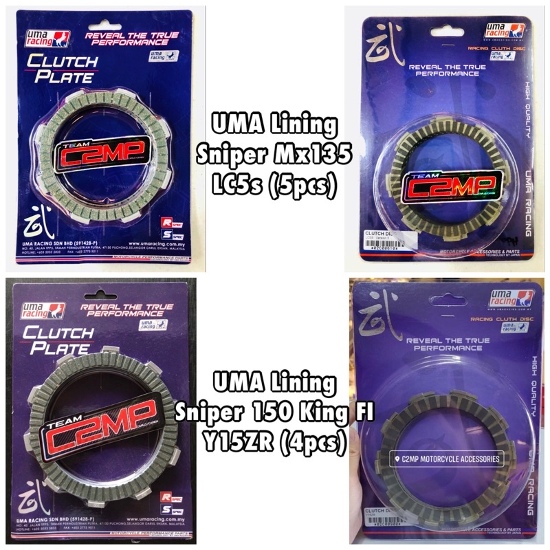 UMA Racing Clutch Lining Sniper King 150 FI Sniper Mx 135 Shopee