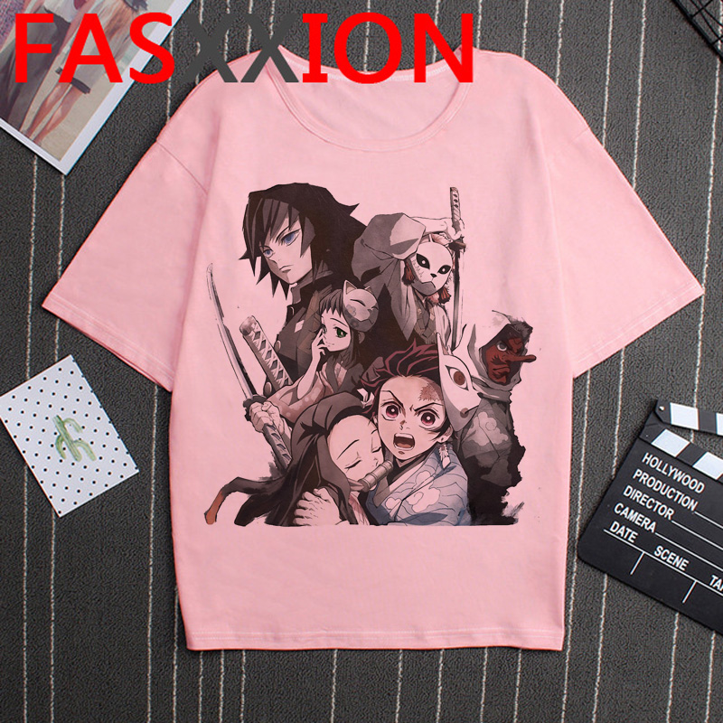 Kimetsu No Yaiba Demon Slayer Anime 2020 Fun Humor Tshirt Japan 80s