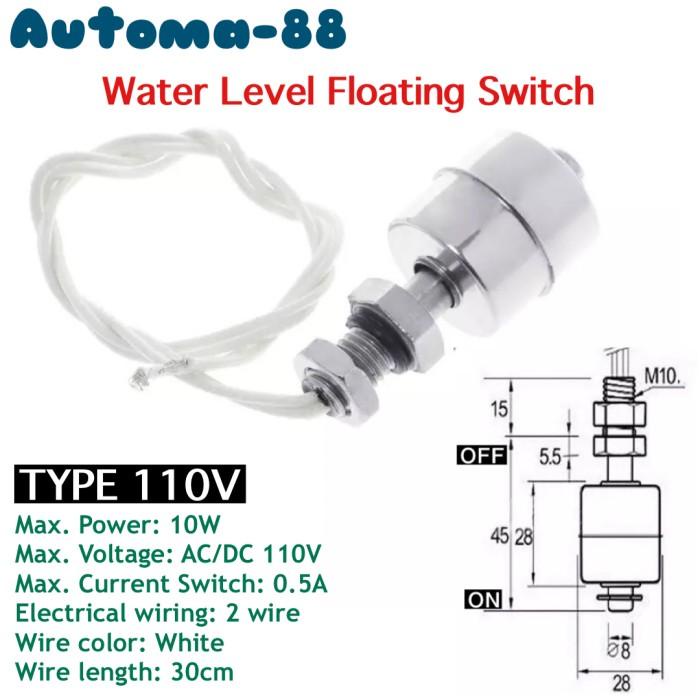 Level Mm Horizontal Water Level Sensor Stainless Steel Float Switch