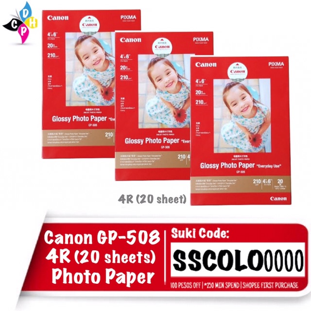 Canon Gp Glossy Photo Paper Every Day Use Gp Photo Paper