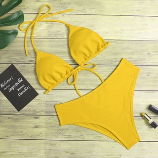 Sexy Solid Classic Bikini Swimsuit Bikini Shopee Philippines