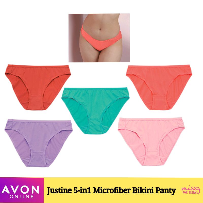 Avon Justine In Microfiber Bikini Panty Pack Shopee Philippines