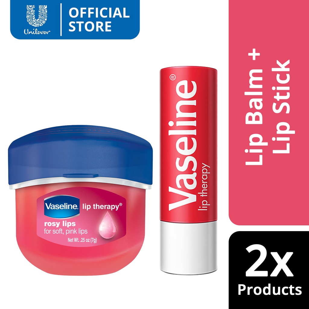 Bundle Vaseline Lip Therapy Lip Balm Rosy G Vaseline Rosy Lip