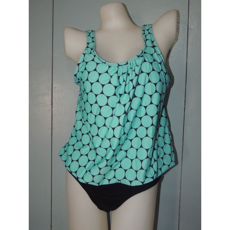 Polka Tankini And Bikini Set M Shopee Philippines