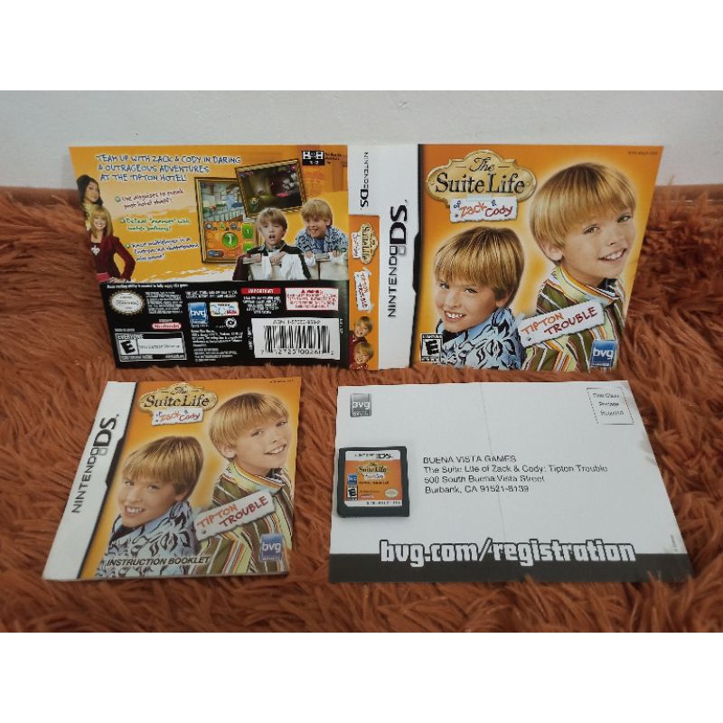 Nintendo Ds The Suite Life Of Zack Cody Tipton Trouble Original Us