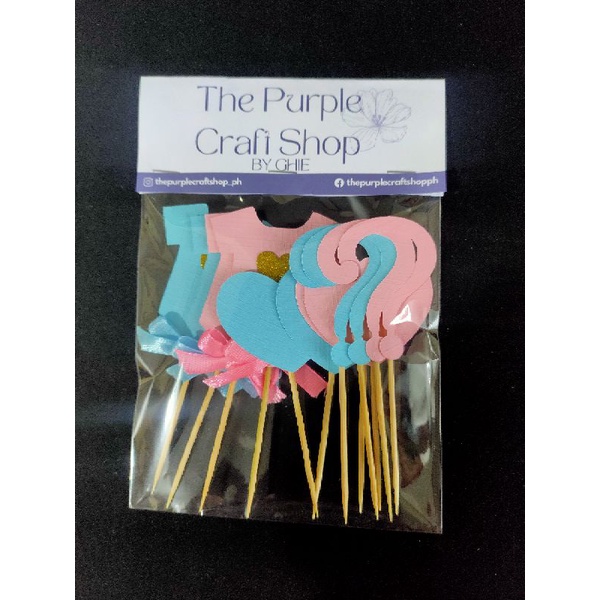 Gender Reveal Cupcake Toppers Shopee Philippines