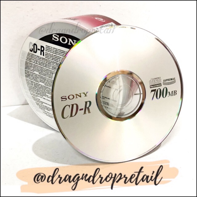 Sony CD R CDR CD R 700MB Blank Disc Shrink Wrap By 50s Shopee