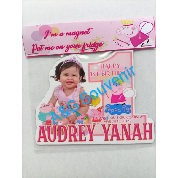 Peppa Pig Number Ref Magnet Souvenir Shopee Philippines