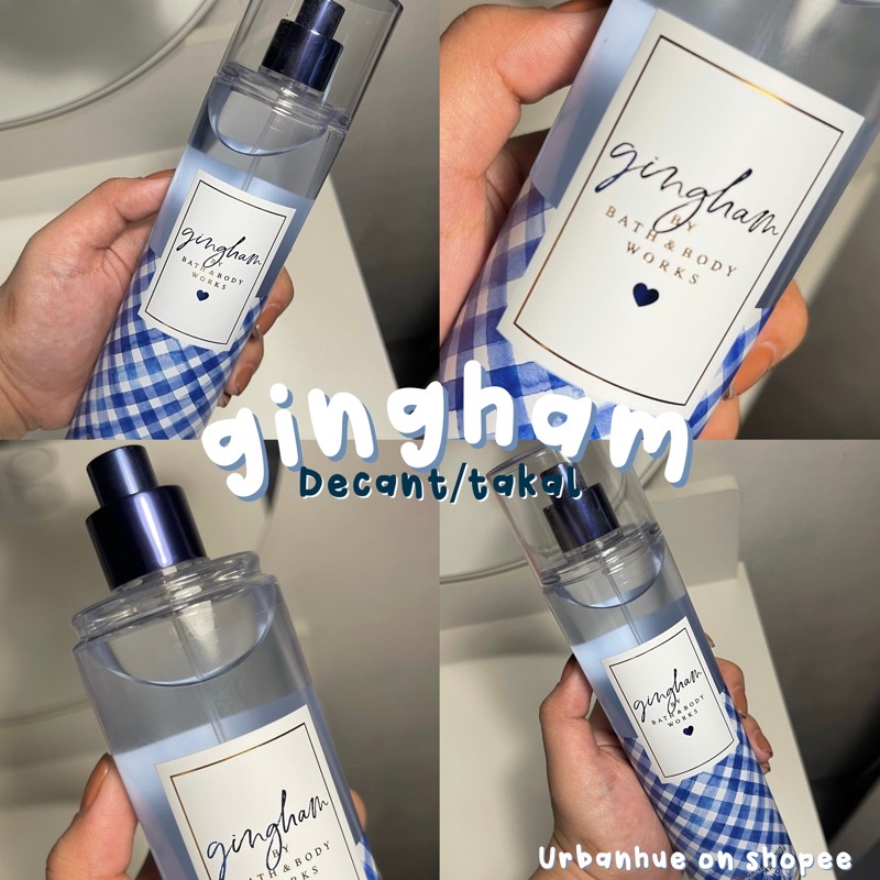 Gingham By Bath Body Works Bbw Body Mist Decant Takal Ml Shopee