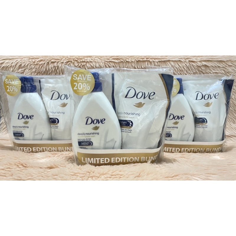 Dove Body Wash Deeply Nourishing Bottle Ml Refill Pouch Ml Set