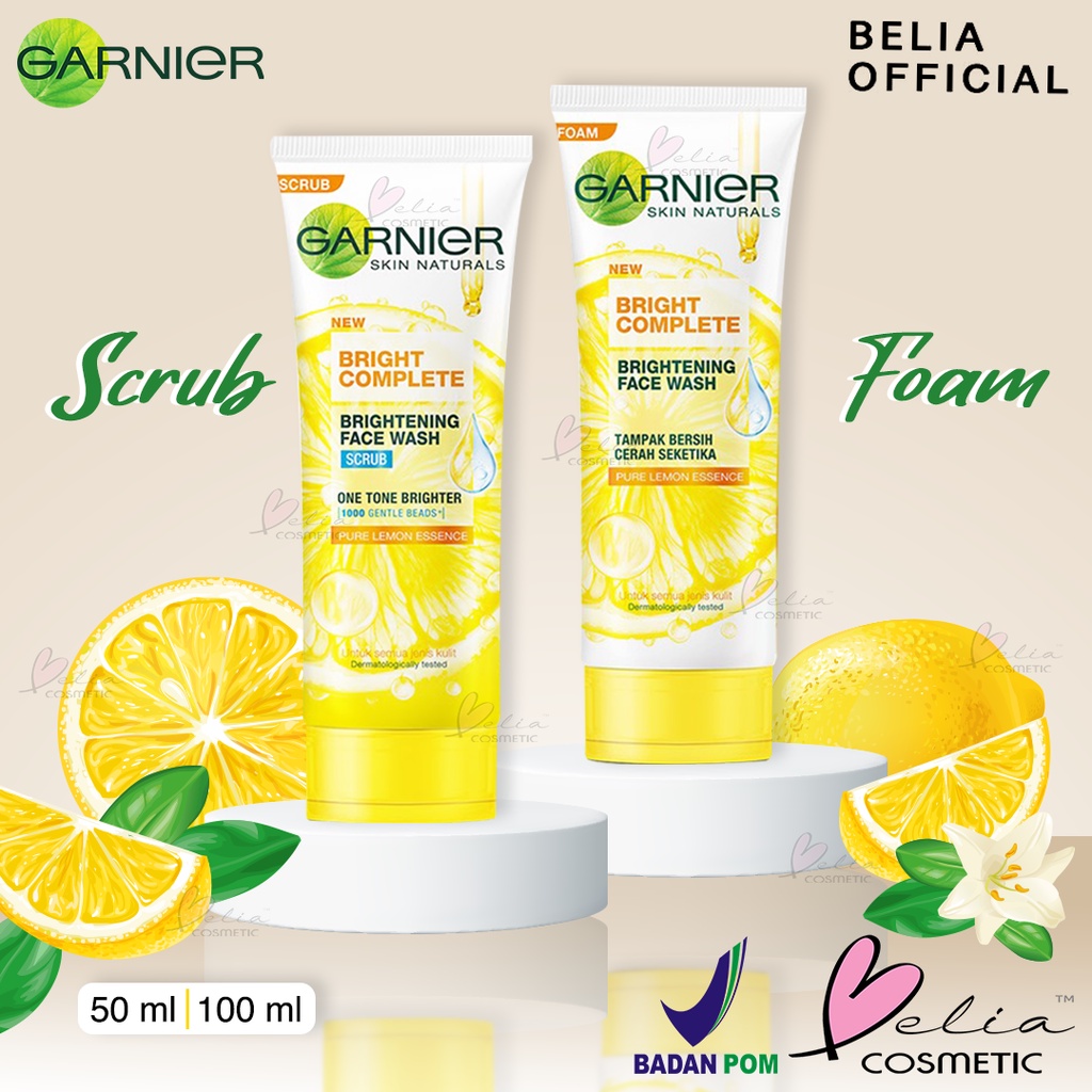 Belia Garnier Light Complete Bright Complete Brightening Foam Scrub