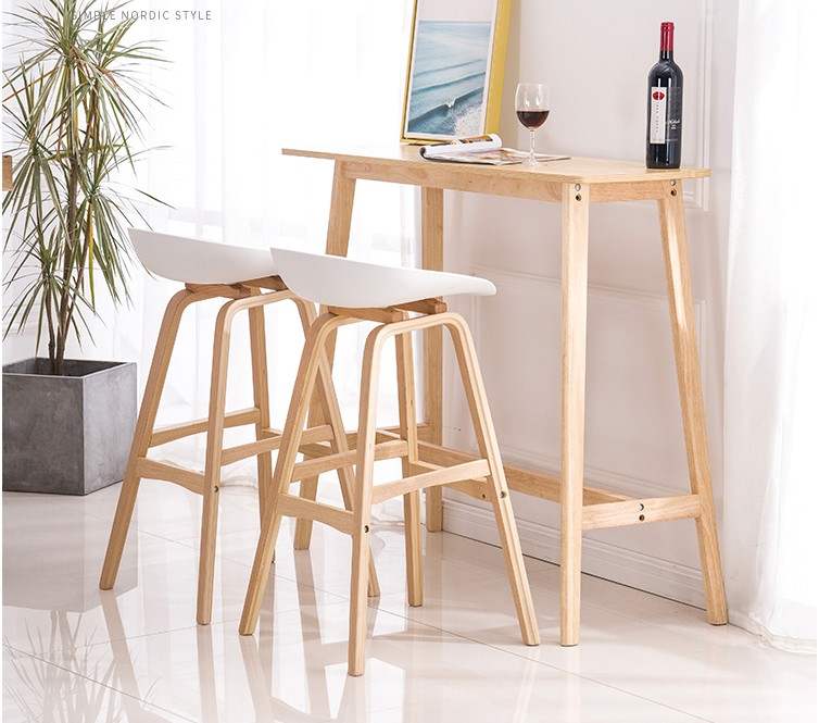 Nordic Tables Tables And Chairs Solid Wood Bar Counter Living Room