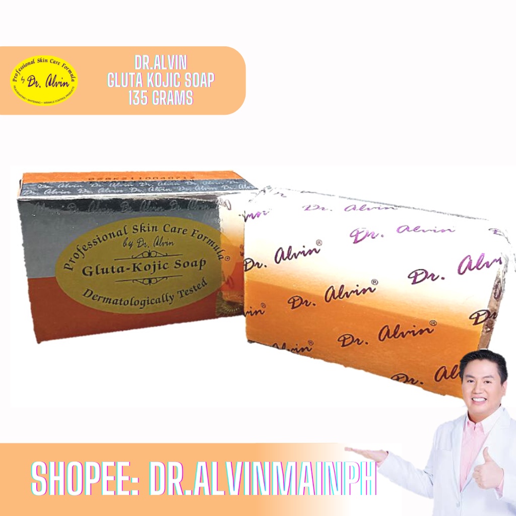 Dr Alvin Gluta Kojic Soap 135grams Shopee Philippines