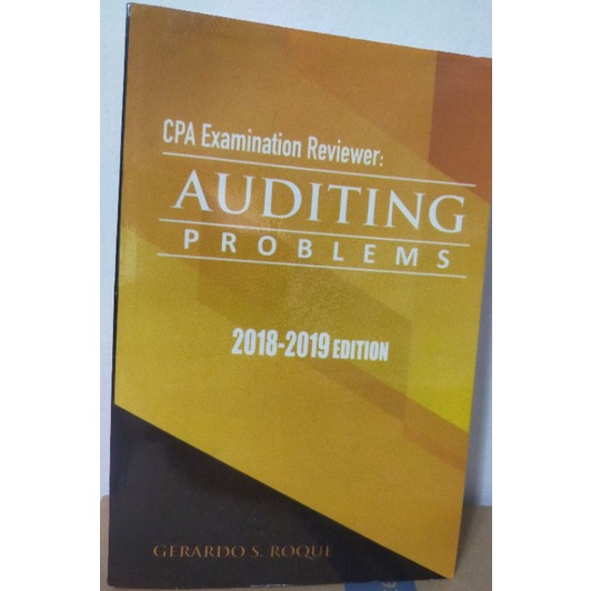 CPA Examination Reviewer Auditing Problems 2018 2019 Edition Shopee