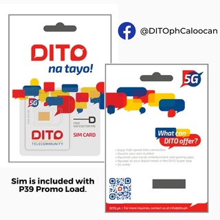 DITO Simcard With 3GB DATA UNLI Text Call 100 Mins Call To Other