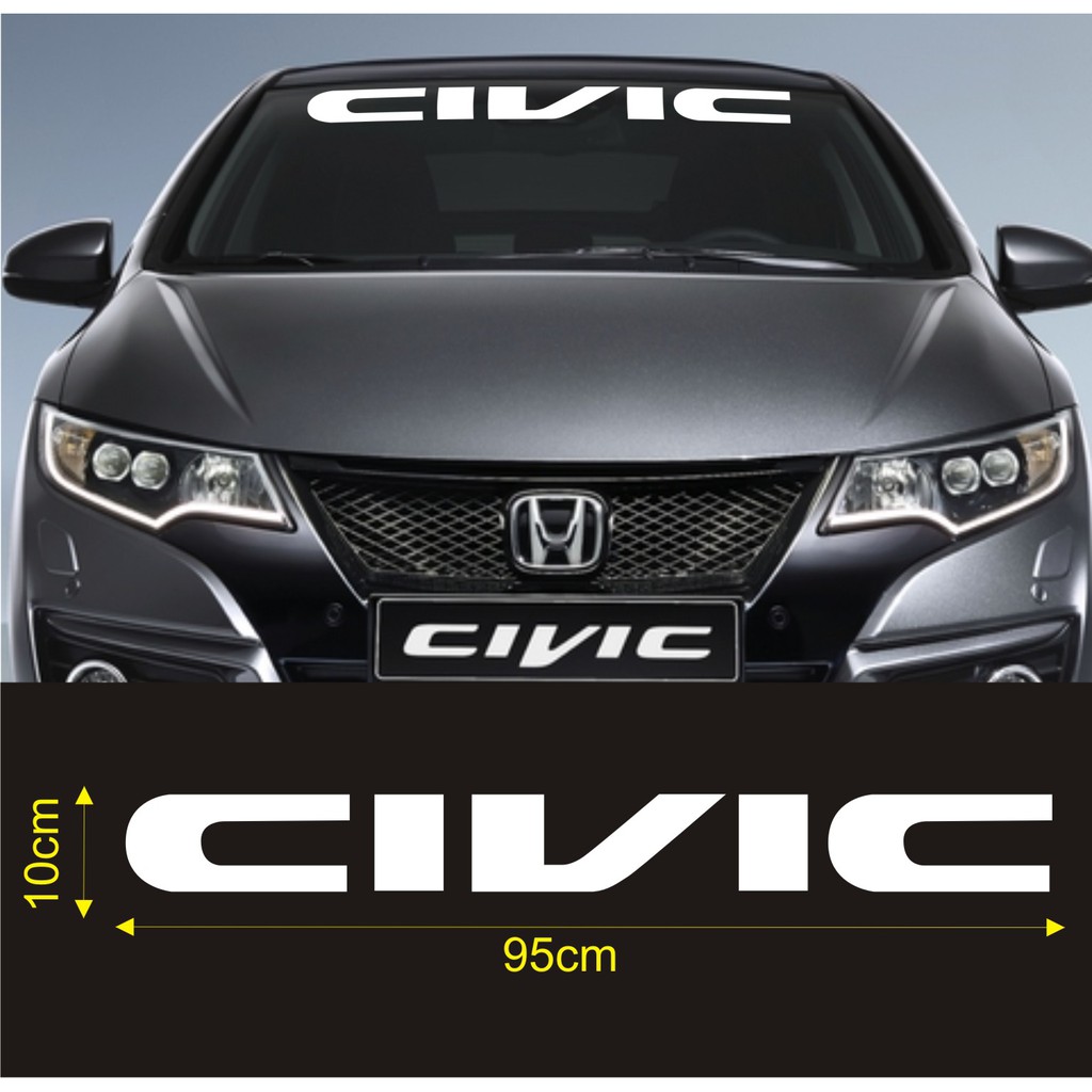 Civic Windshield Car Stickers Windshield Stickers Shopee Philippines