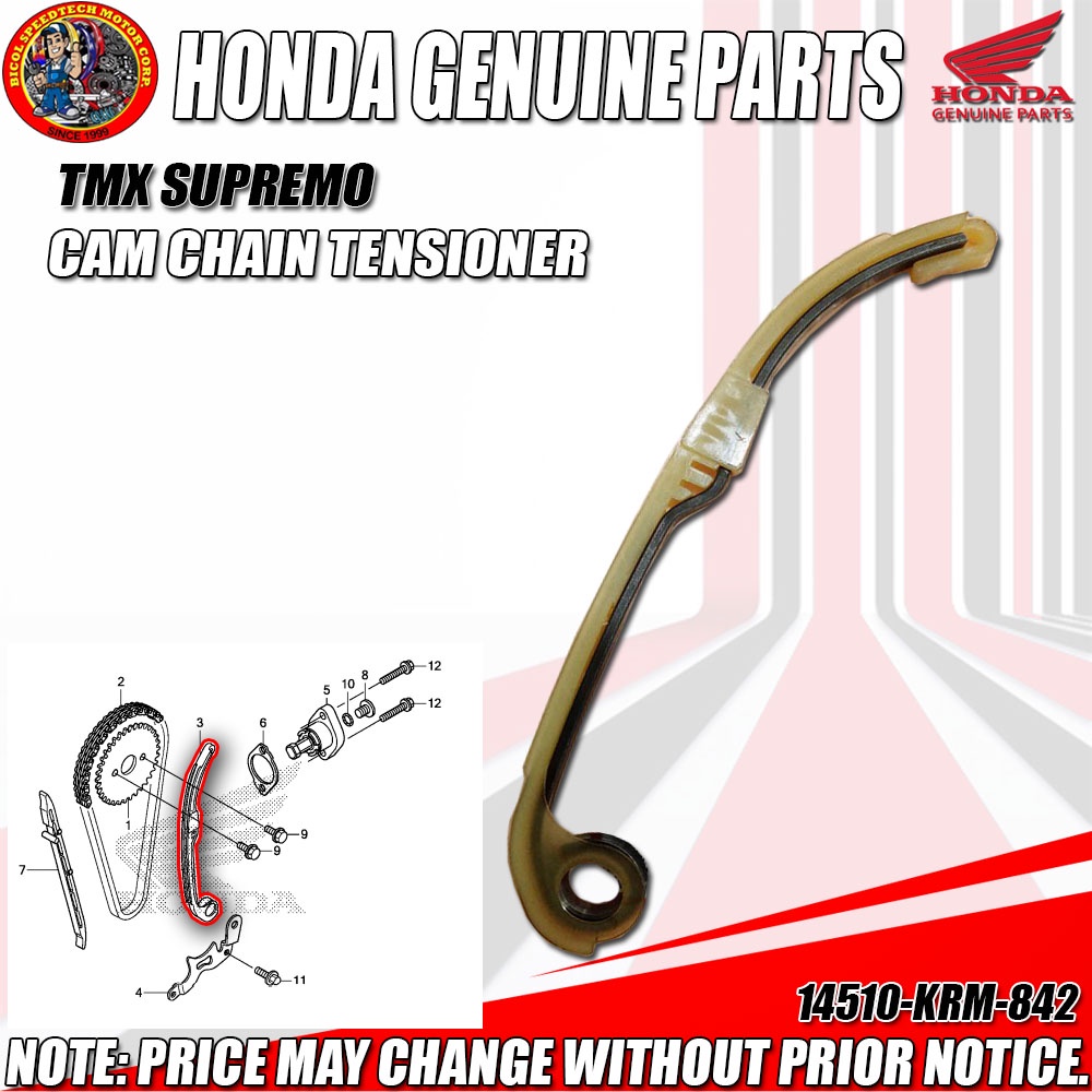 Tmx Supremo Cam Chain Tensioner Assy Hpi Genuine Krm