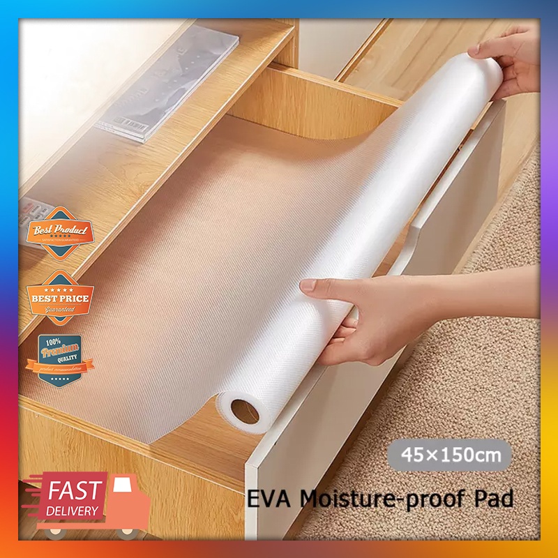 ?Ready Stock???150cm EVA Waterproof Drawer Mat cover Shelf