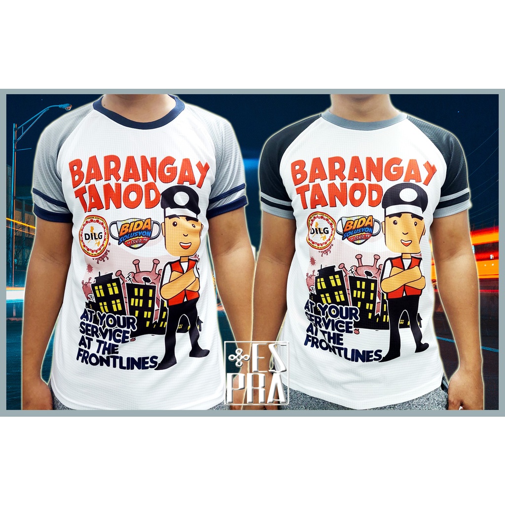 Barangay Tanod Jersey Sublimation Shirt Shopee Philippines